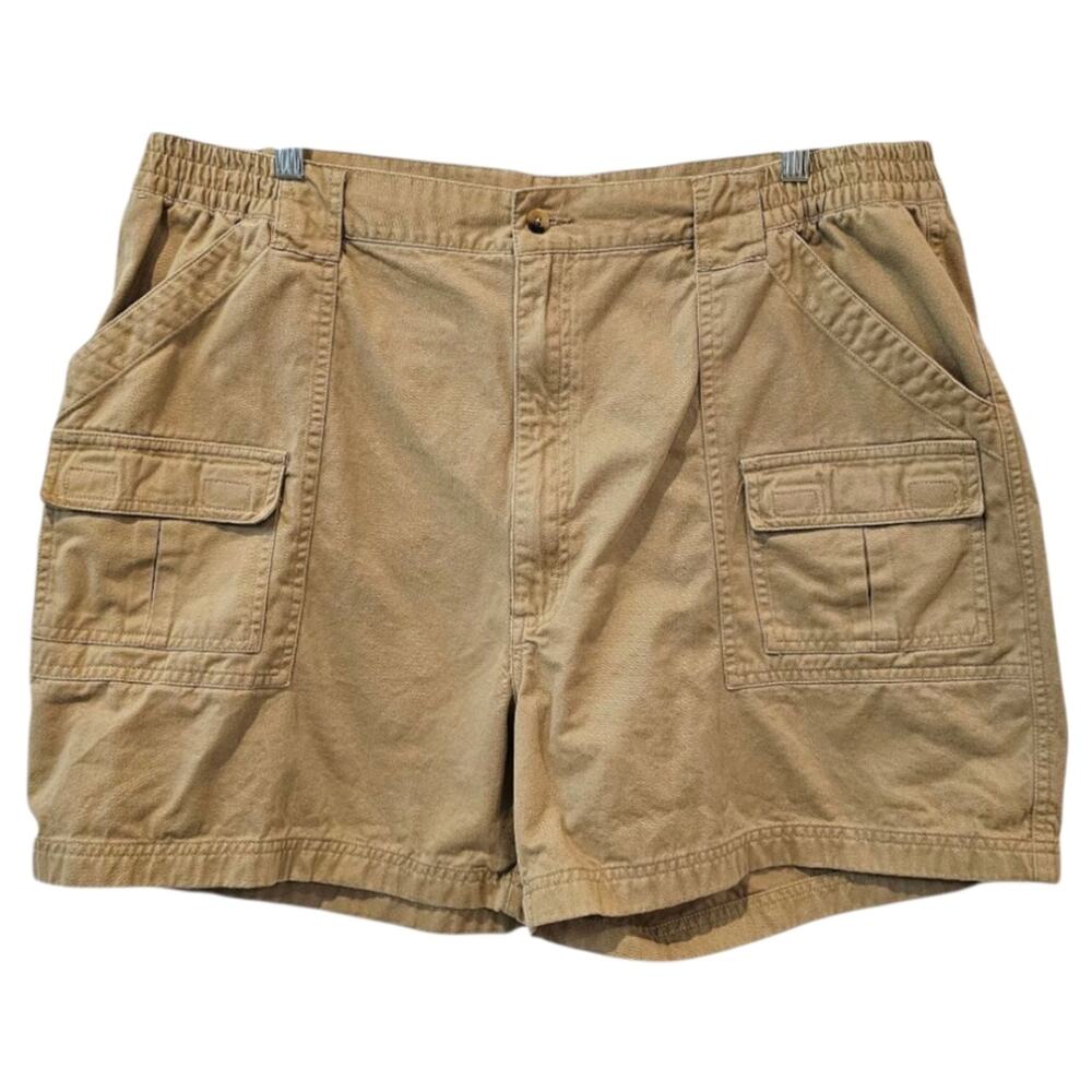 Timber Creek By Wrangler Cargo Khaki 100% Cotton Shorts Size 44
